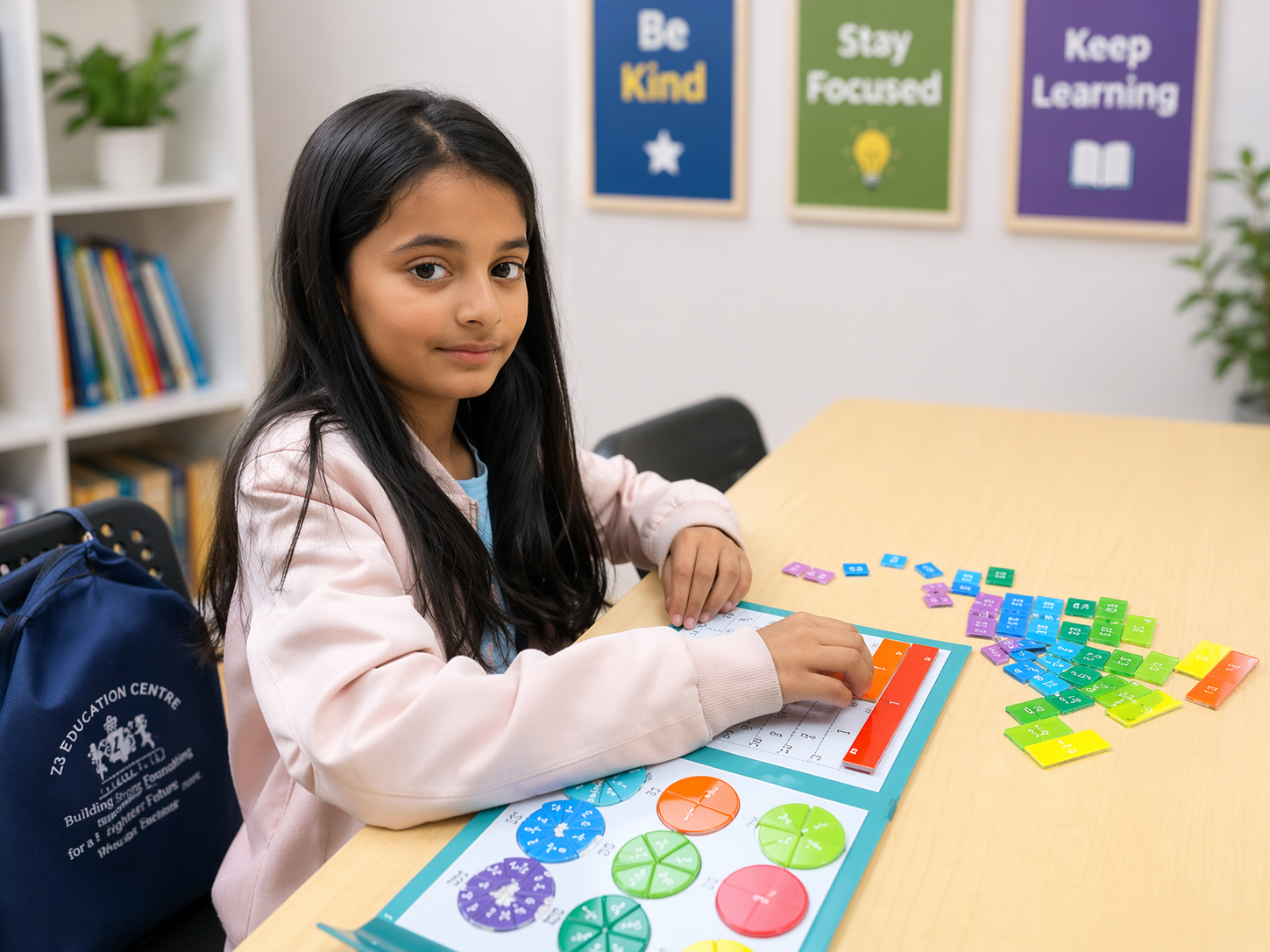 Elementary students learning together